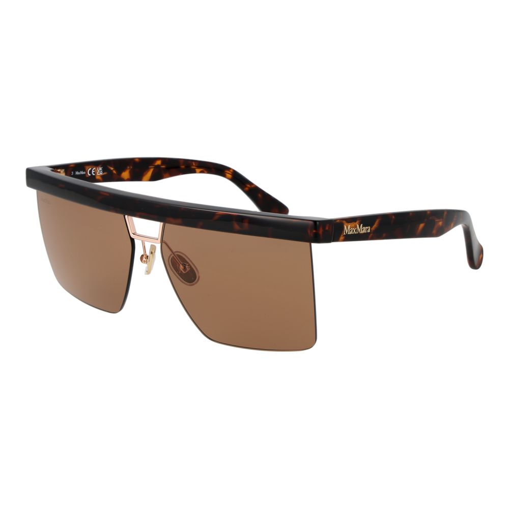 Max Mara Brown Plastic Women's Sunglasses