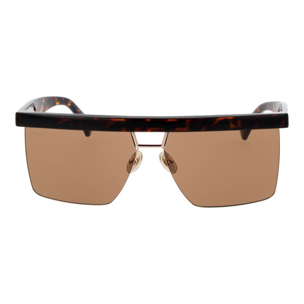 Max Mara Brown Plastic Women's Sunglasses