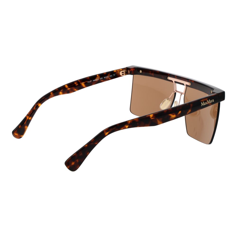 Max Mara Brown Plastic Women's Sunglasses