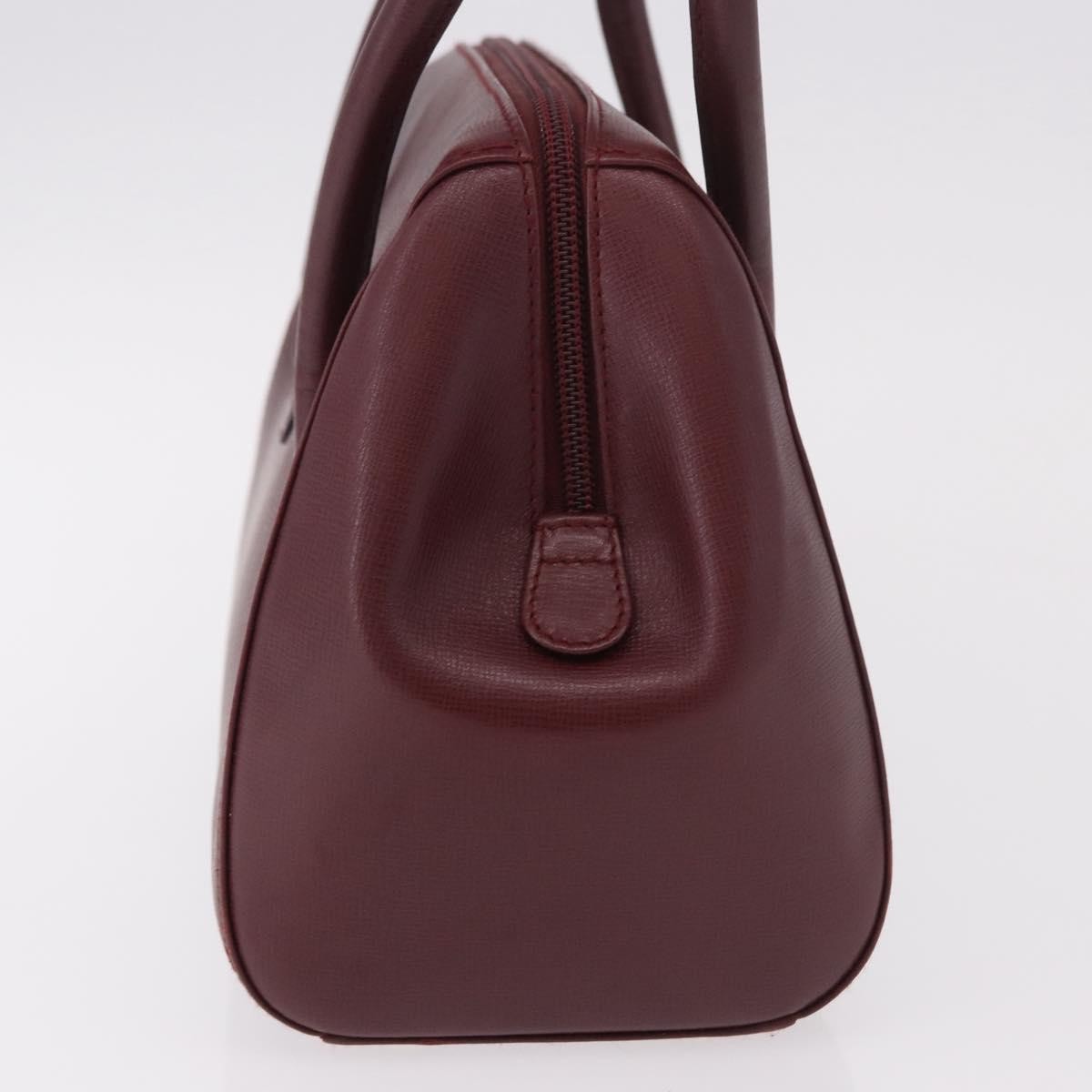 Cartier Must Line Leather Burgundy Leather Handbag (Pre-Owned)