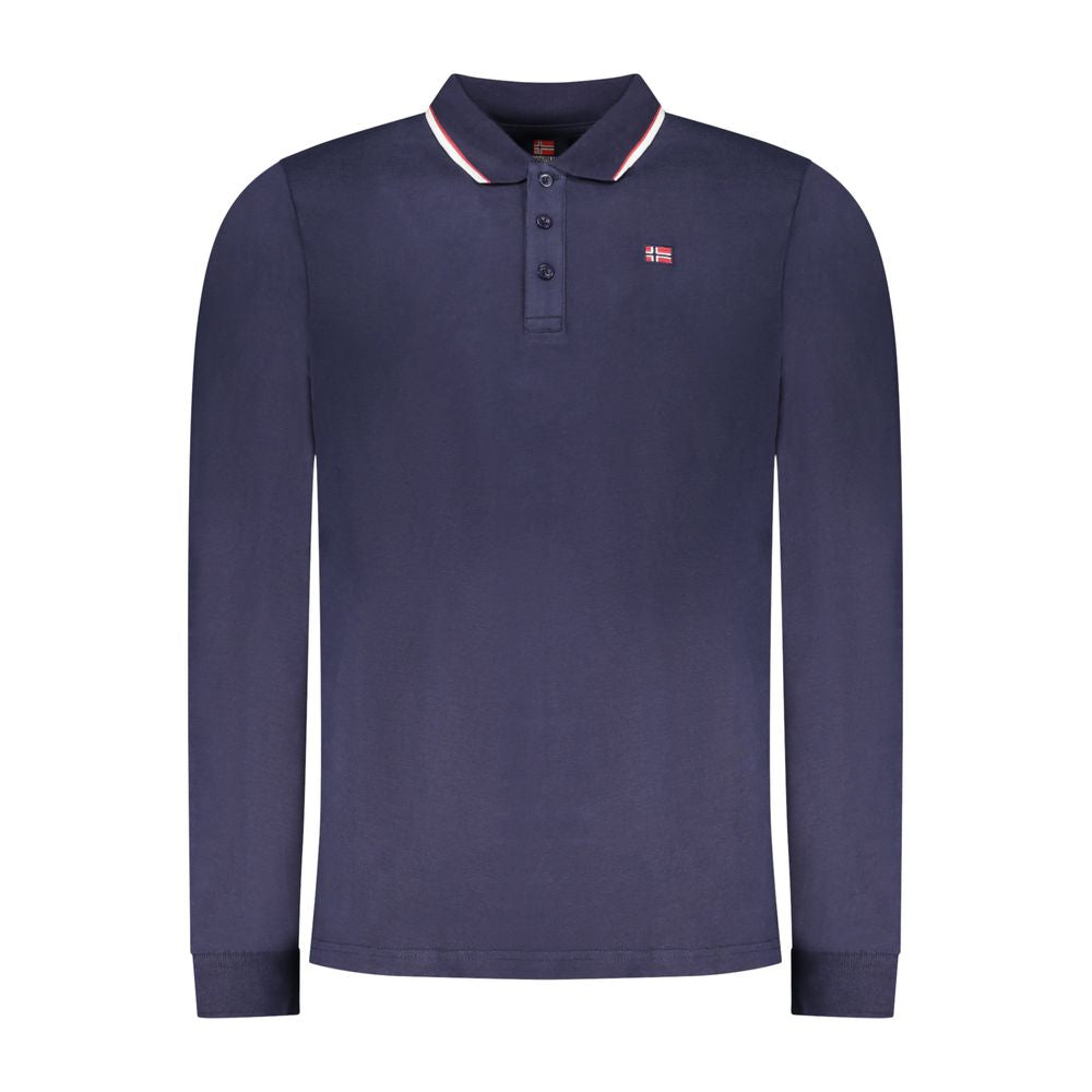 Norway 1963 Blu Cotton Mens Polo Men's Shirt
