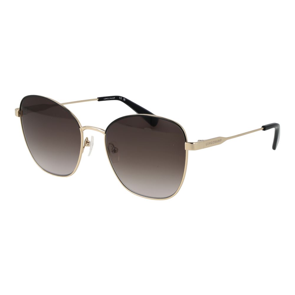 Longchamp Gold Metal Women's Sunglasses
