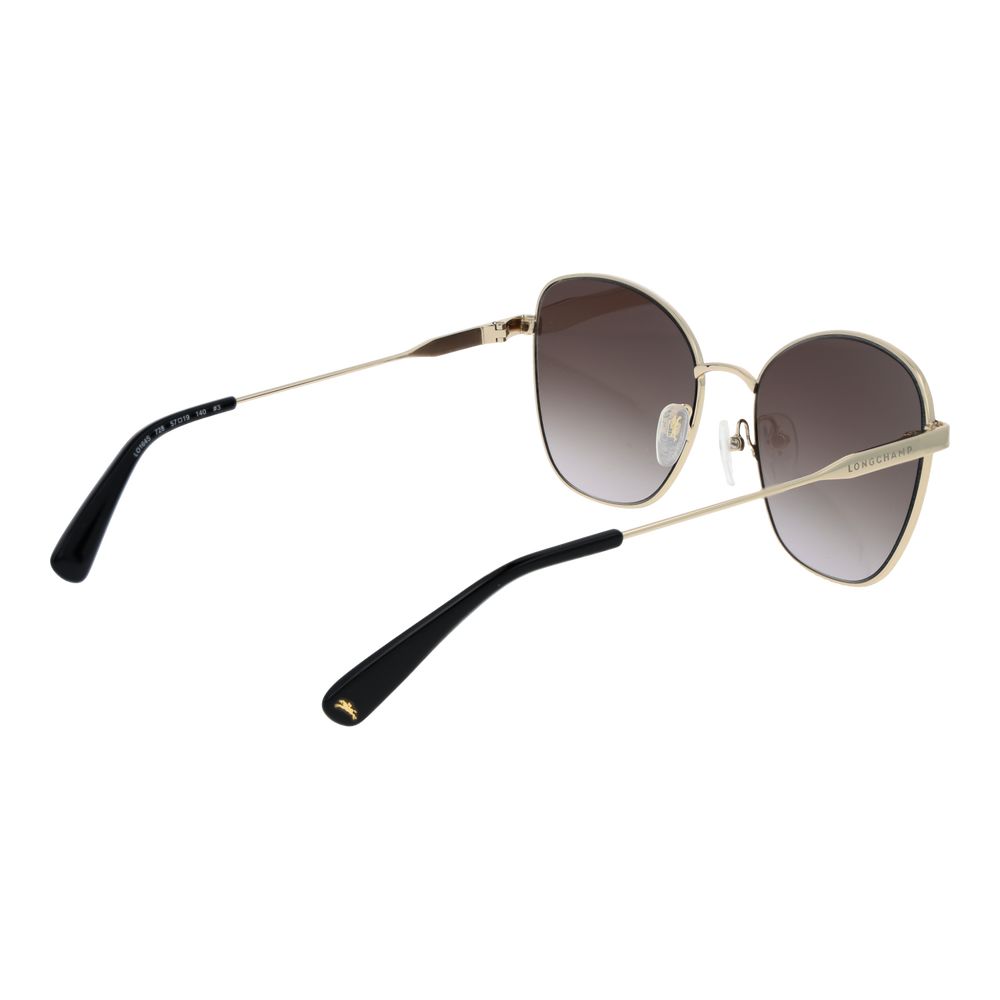 Longchamp Gold Metal Women's Sunglasses