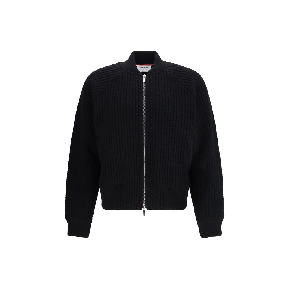 Thom Browne Black Wool Oves Aries Men's Bomber
