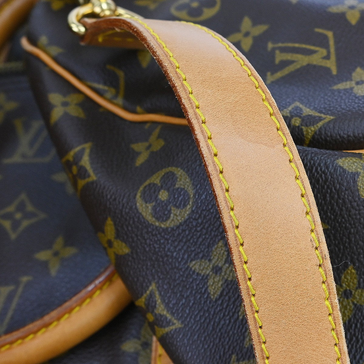 Louis Vuitton Keepall Bandoulière Monogram Brown Canvas Travel Bag Bag (Pre-Owned)