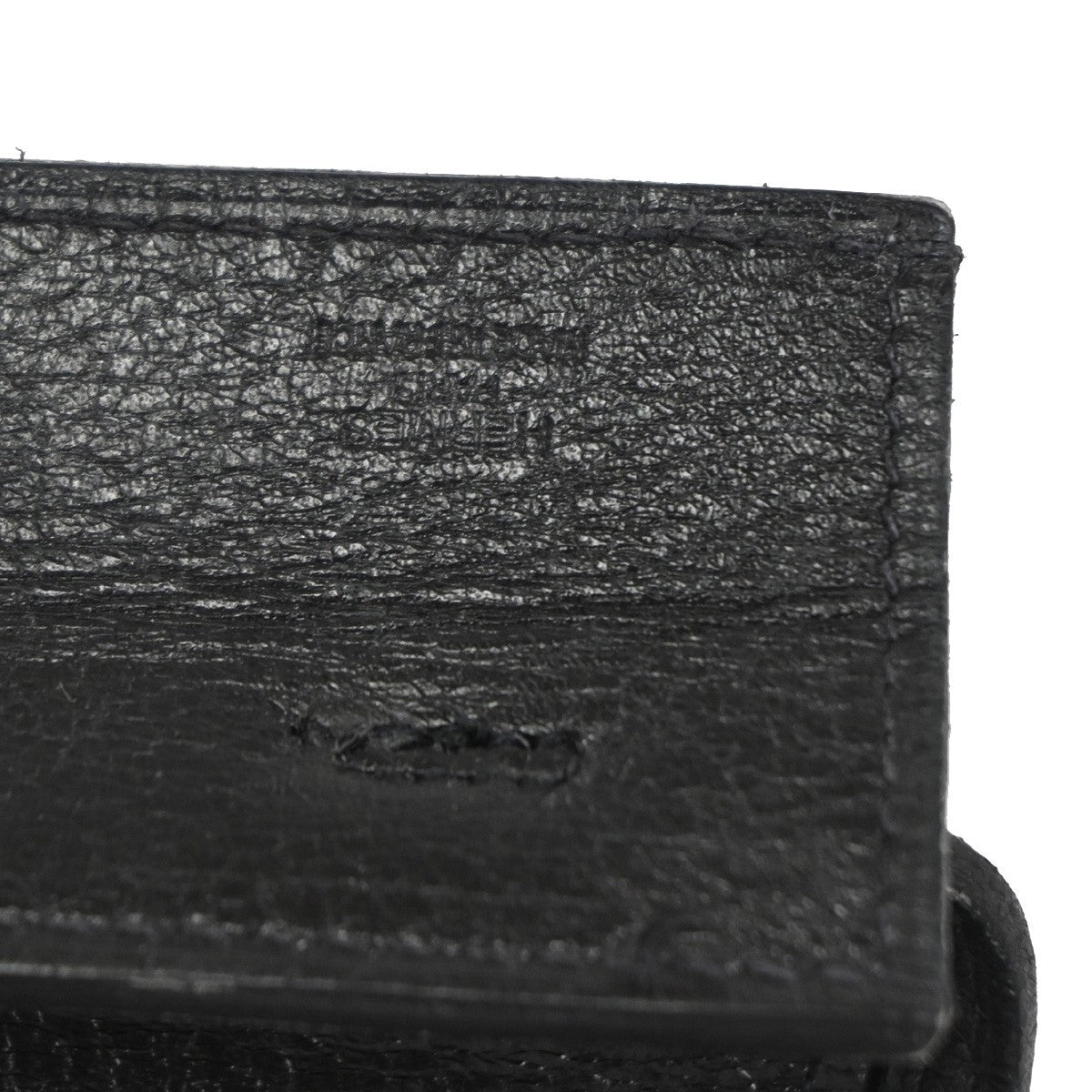 Hermes Onimaitou Pochette Box Calf Black Leather Clutche & Pouche Bag (Pre-Owned)