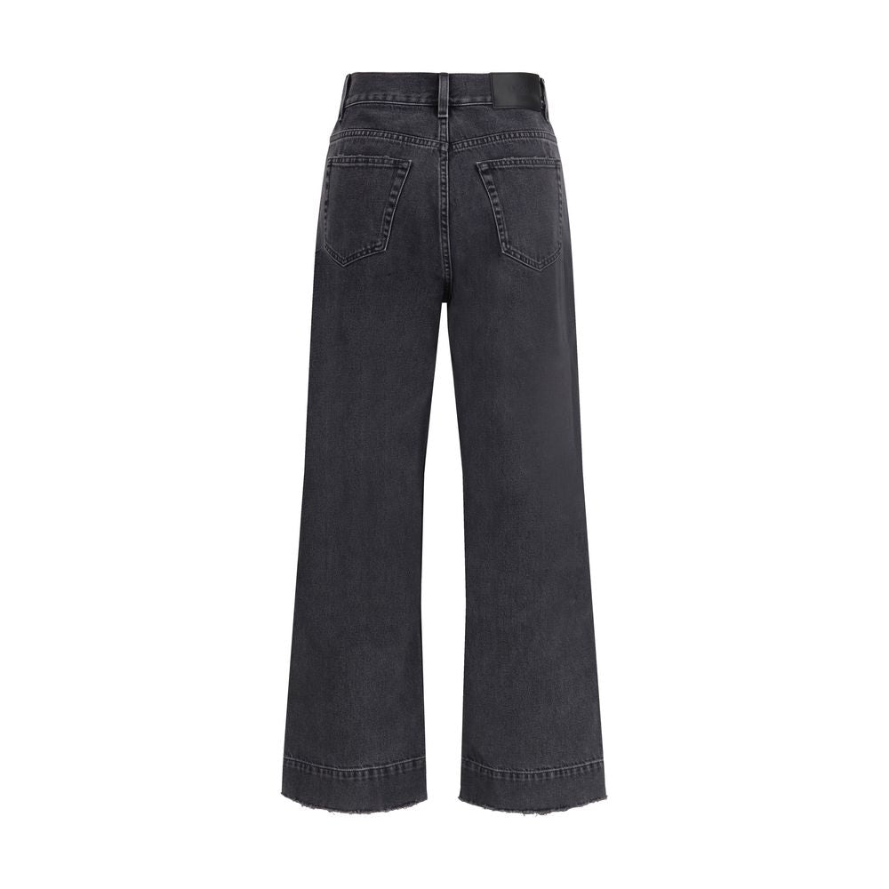 Chloé Black Cotton High-Waisted Women's Jean