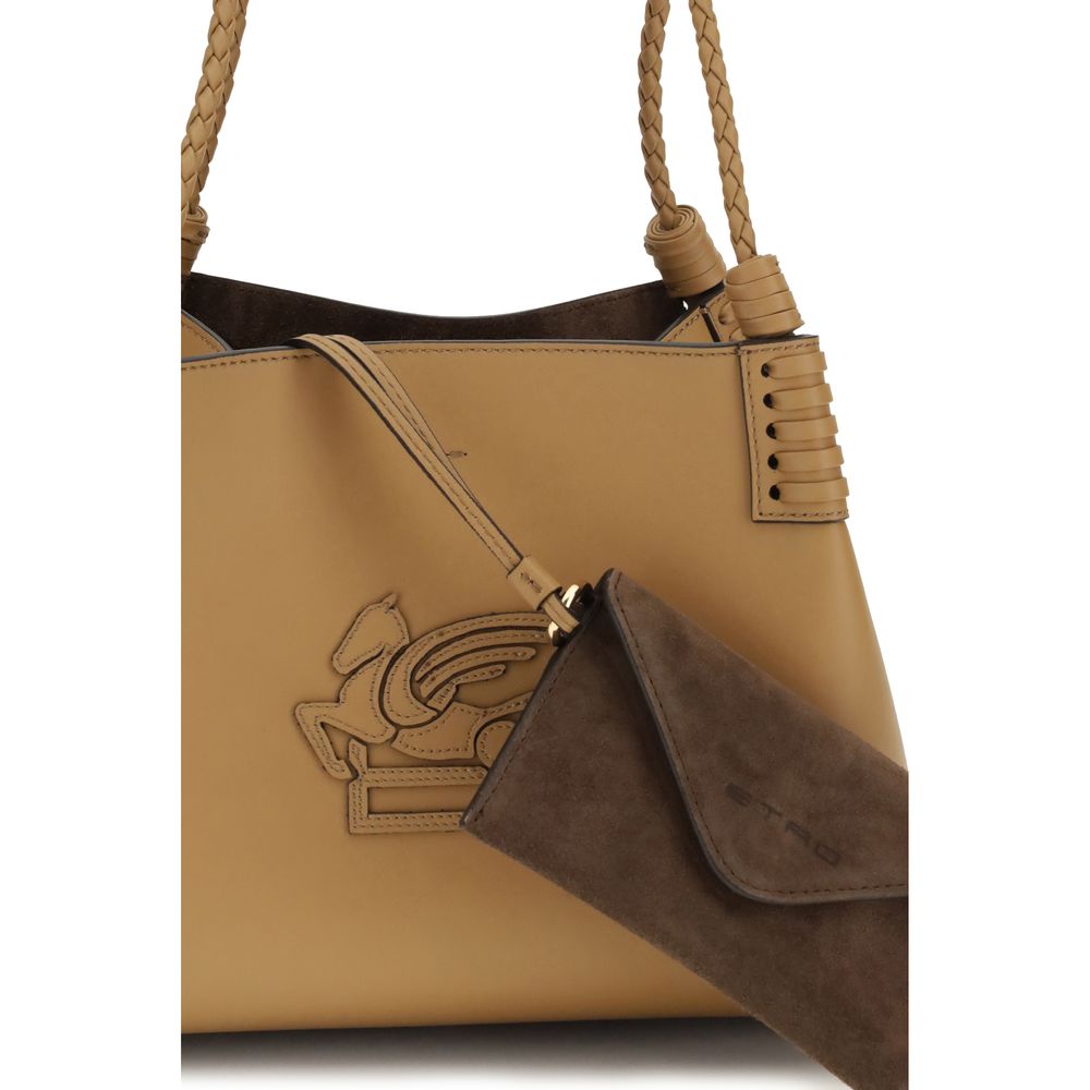 Etro Beige Calf Leather Bos Taurus Shoulder Women's Bag