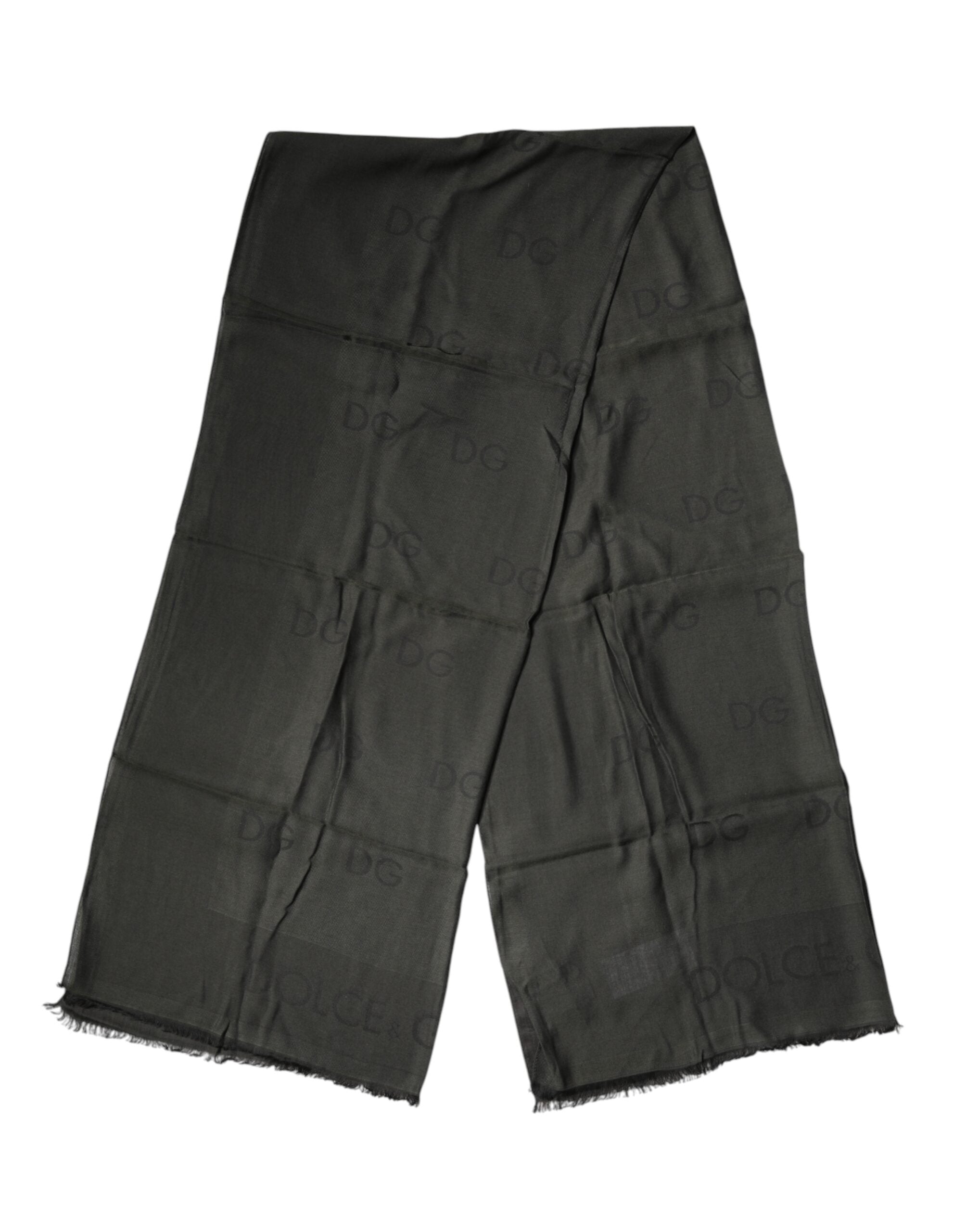Dolce & Gabbana Black Modal Neck Wrap Men Shawl Men Men's Scarf
