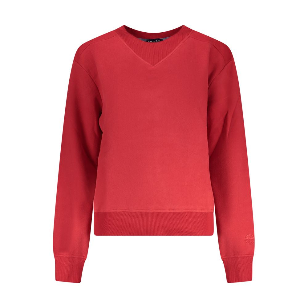 North Sails Red Cotton Women Women's Sweatshirt