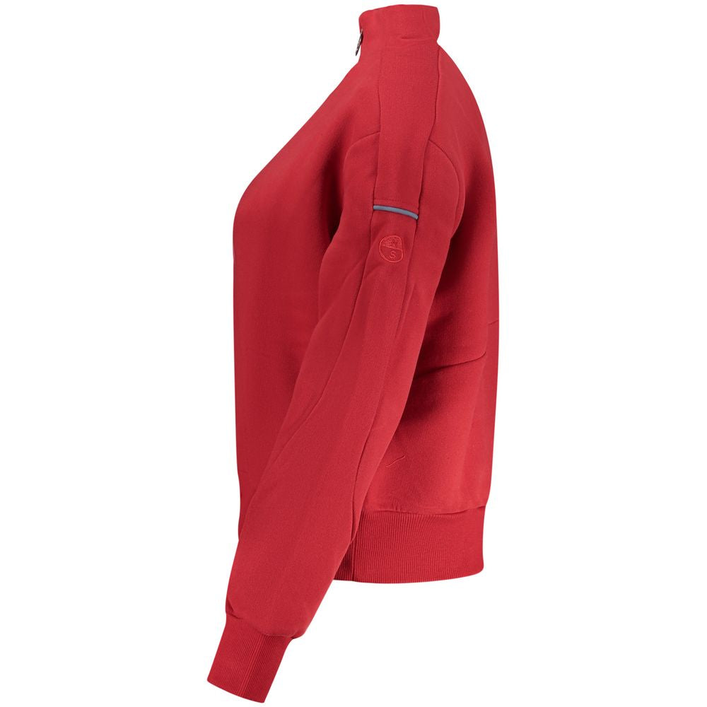 North Sails Red Cotton Women Women's Sweatshirt