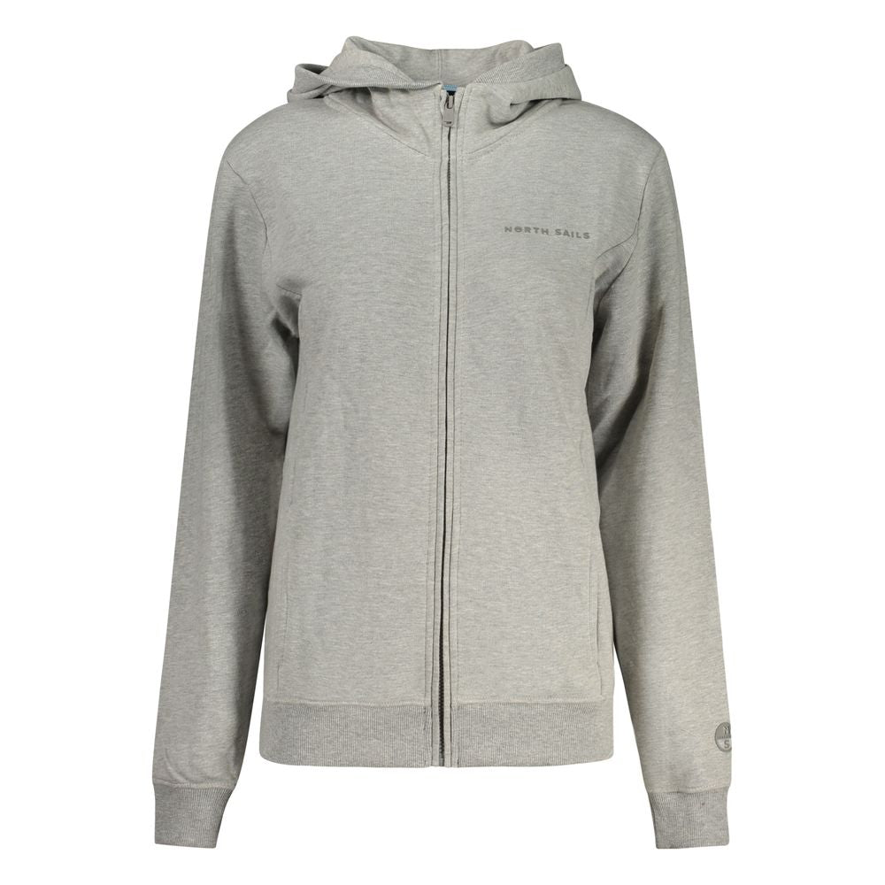 North Sails Grigio Cotton Women Women's Hoodie
