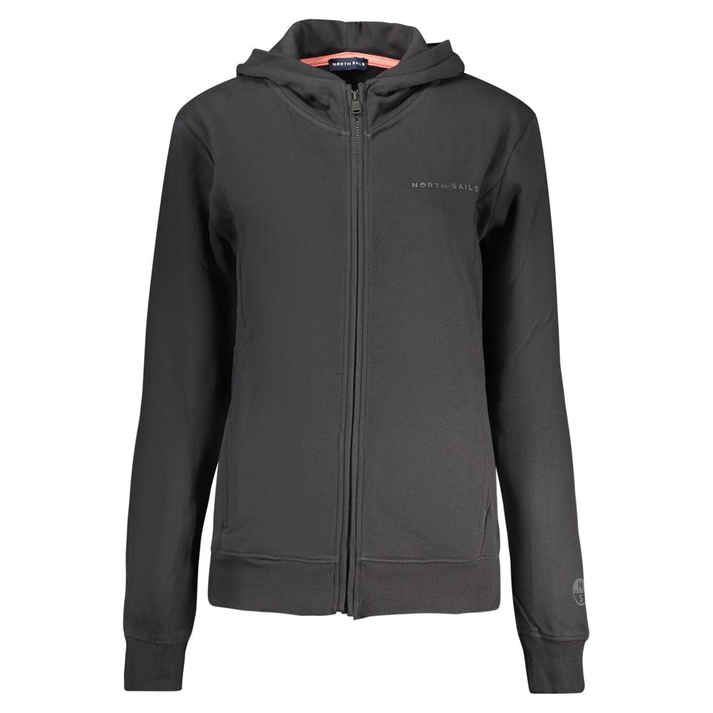 North Sails Black Cotton Women Women's Hoodie