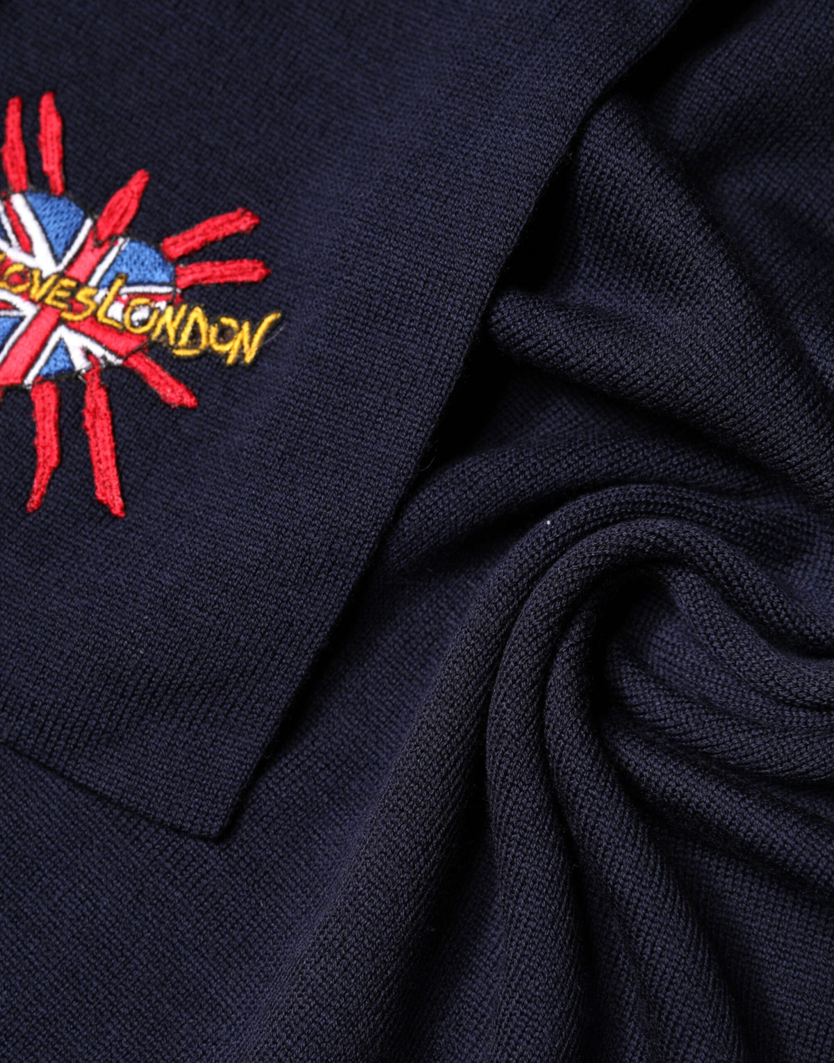 Dolce & Gabbana Blue Wool DG Loves London Neck Wrap Women's Scarf