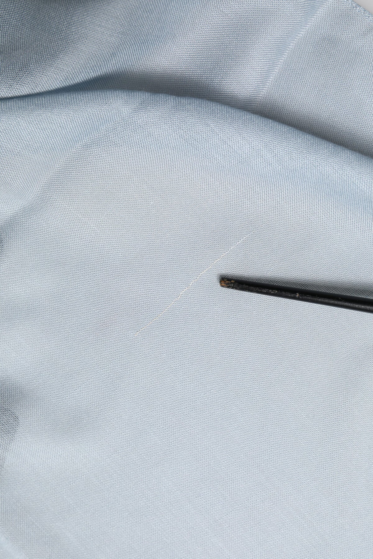 Dolce & Gabbana Light Blue Cashmere Knitted Shawl Women's Scarf (Pre-Owned)