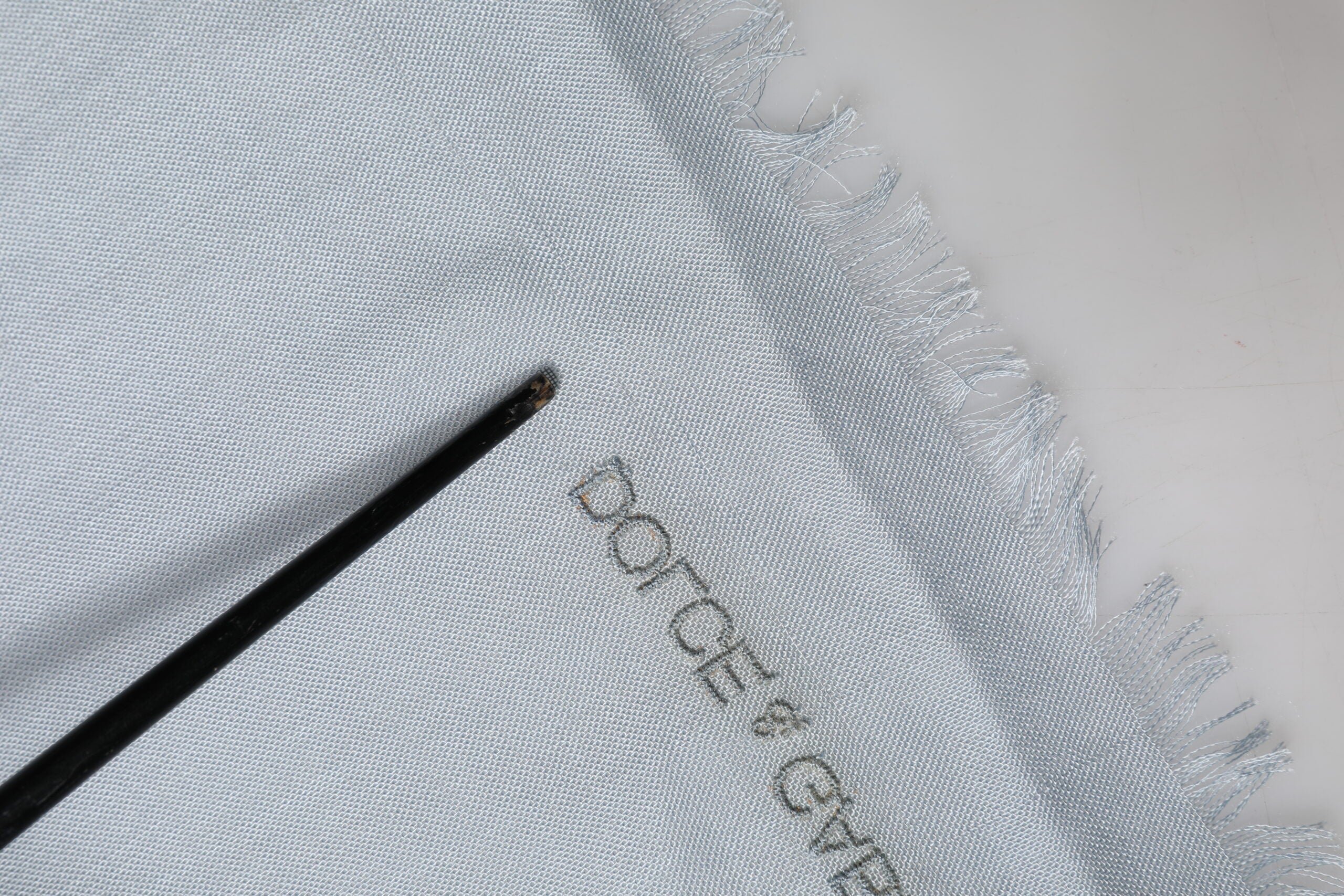 Dolce & Gabbana Light Blue Cashmere Knit Neck Wrap Women's Scarf (Pre-Owned)