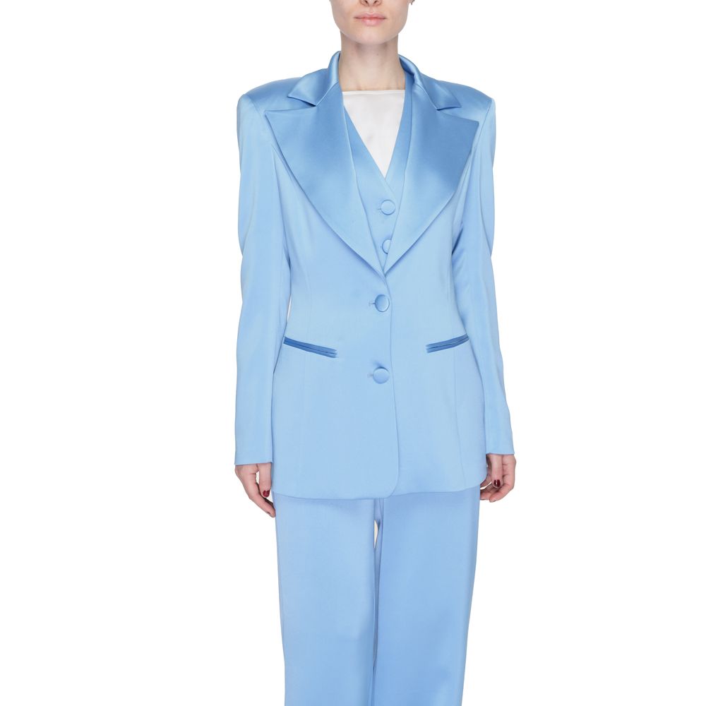Silence Blue Polyester Women's Blazer