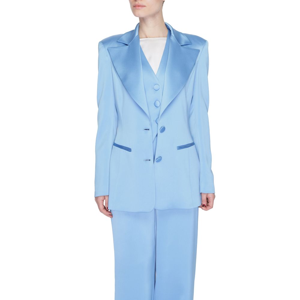 Silence Blue Polyester Women's Blazer