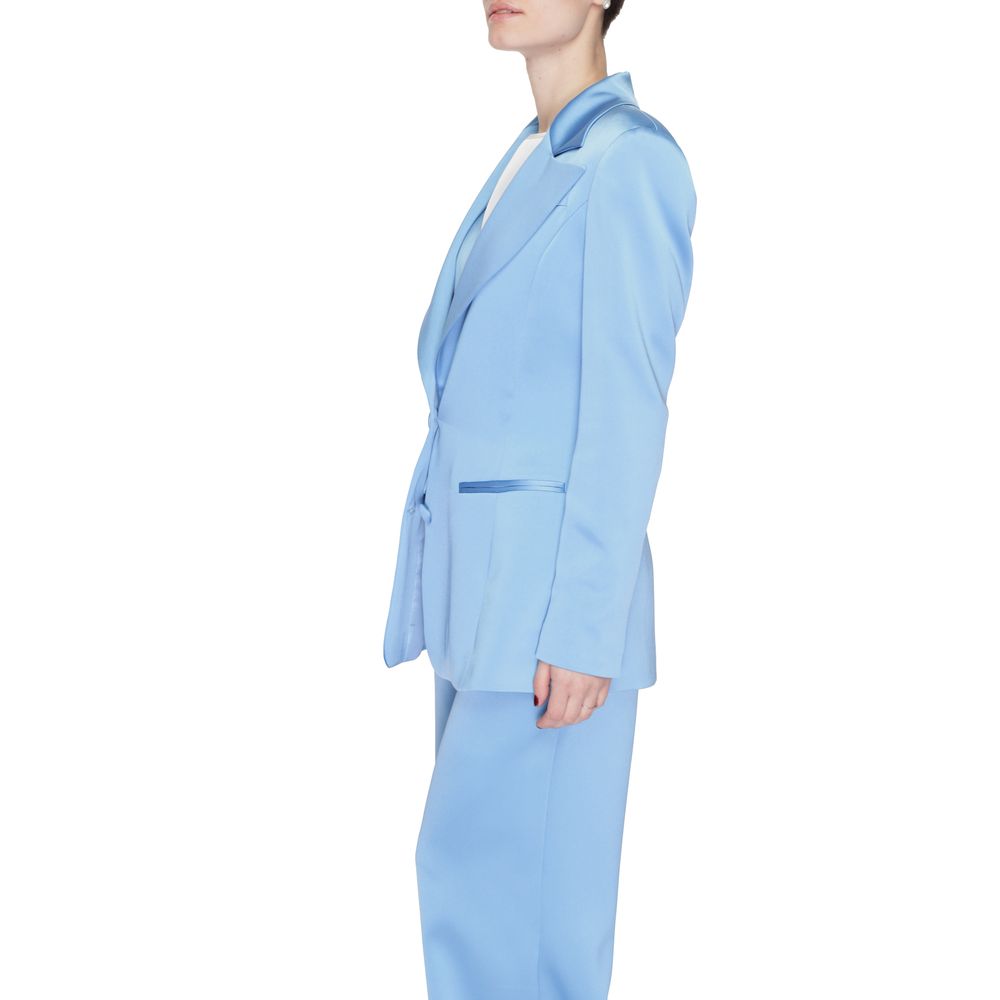 Silence Blue Polyester Women's Blazer