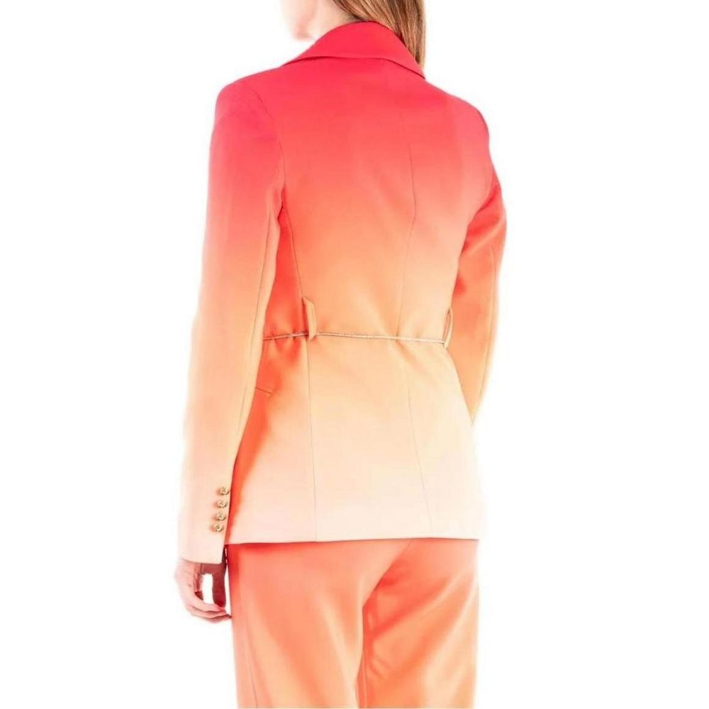 Silence Orange Polyester Women's Blazer