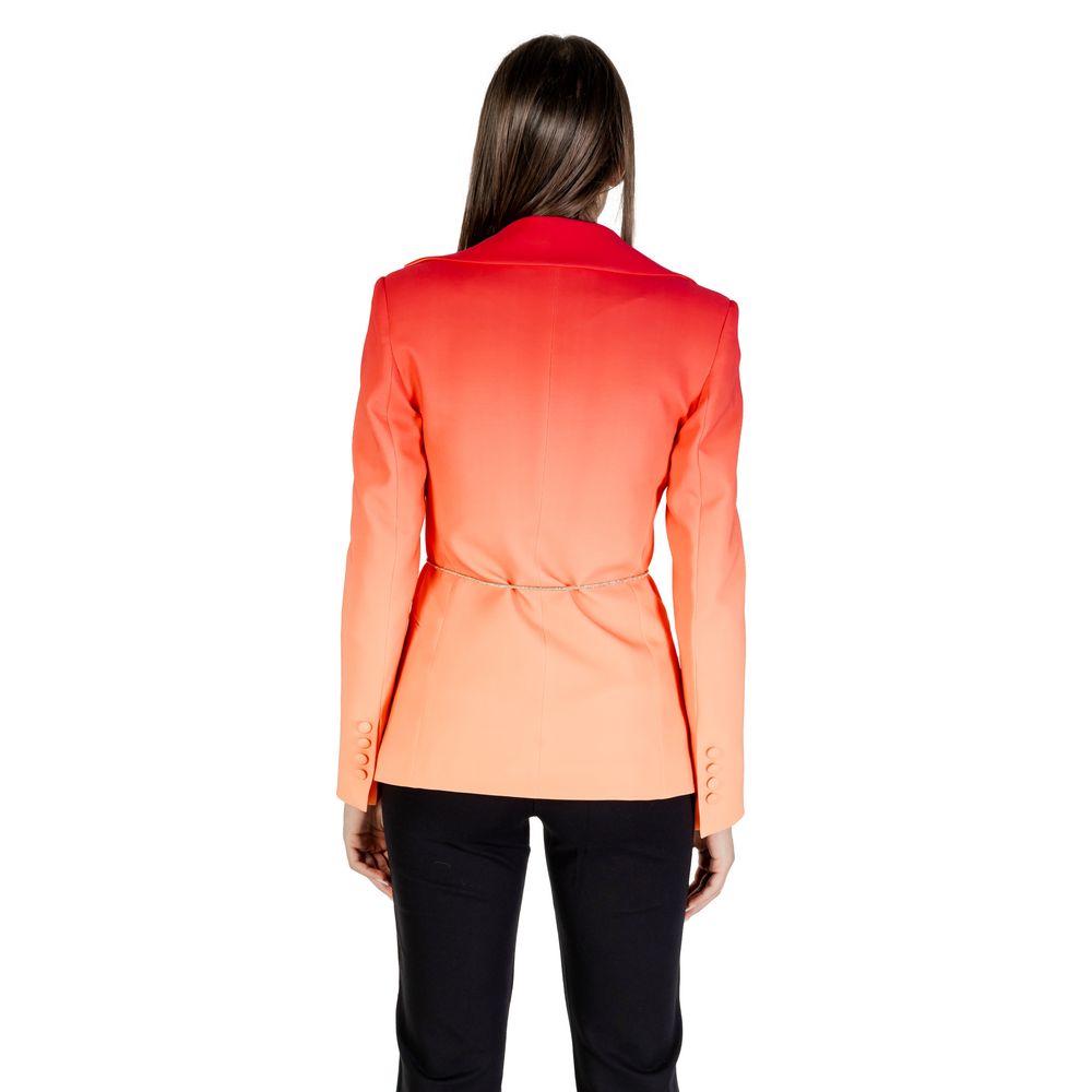 Silence Orange Polyester Women's Blazer