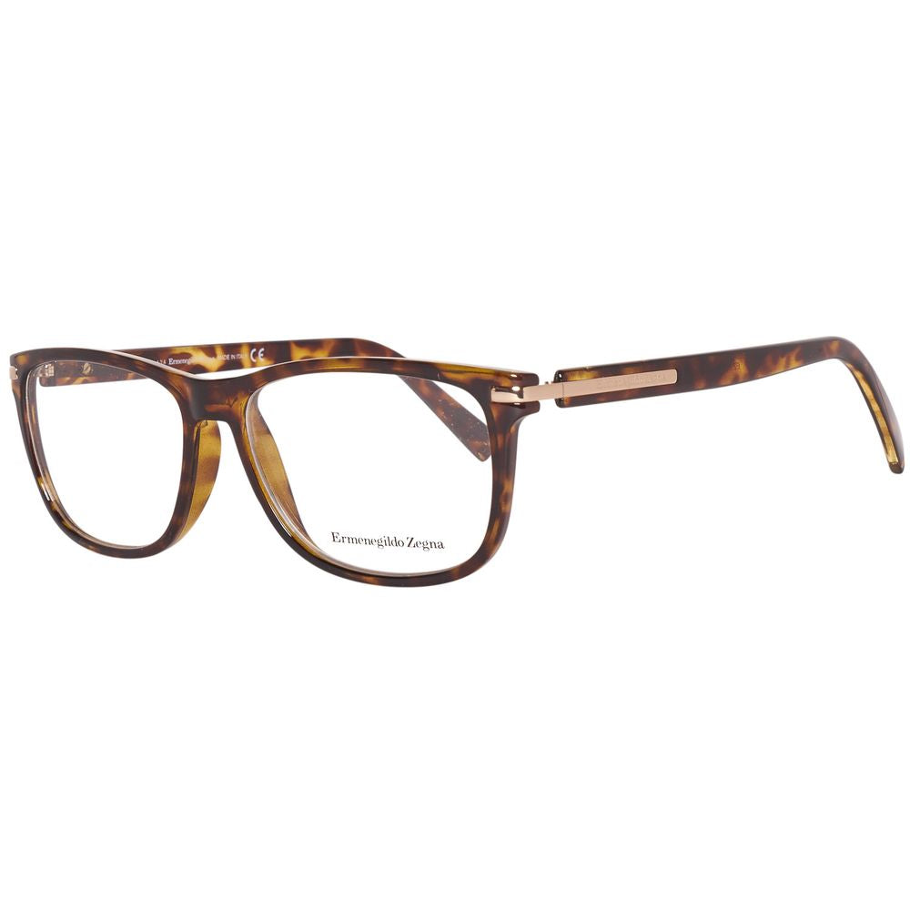 Ermenegildo Zegna Brown Plastic Glasses Men's (Frames)