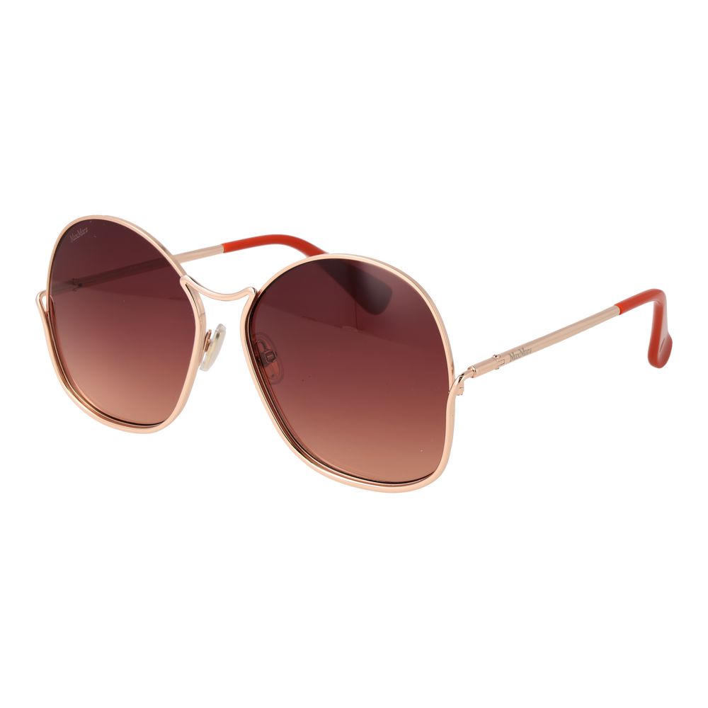 Max Mara Rose Gold Metal Women's Sunglasses