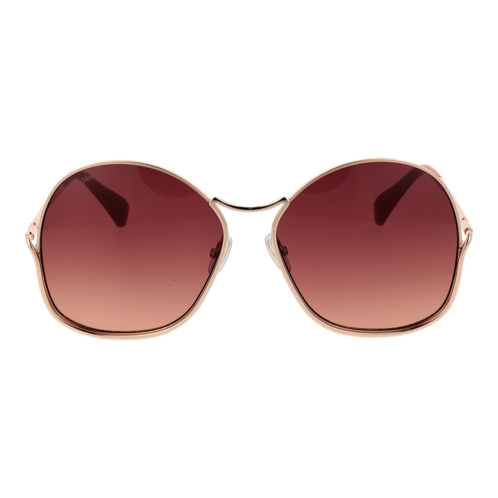 Max Mara Rose Gold Metal Women's Sunglasses