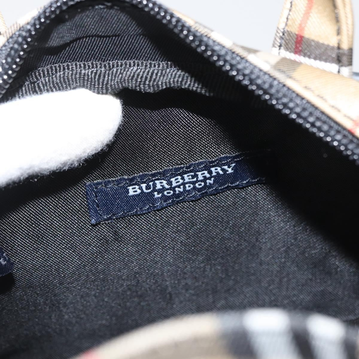 Burberry Nova Check Nylon Beige Nylon Handbag (Pre-Owned)