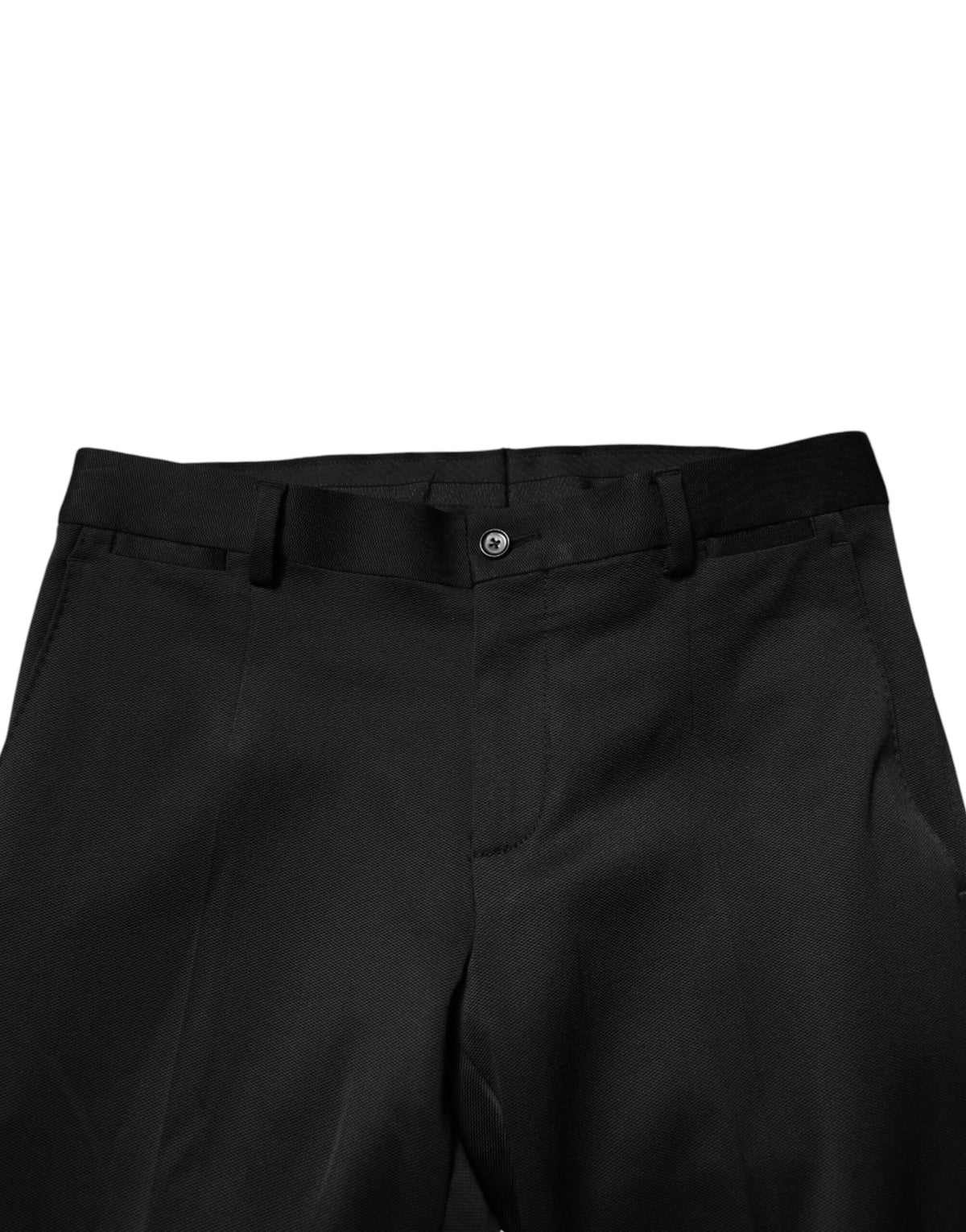 Dolce & Gabbana Black Viscose Dress Formal Men Trousers Men's Pants