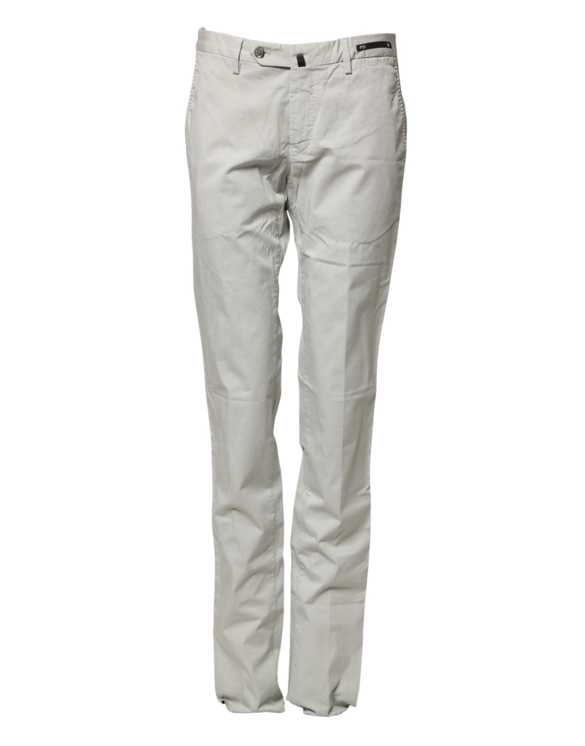 PT01 Light Gray Mid Waist Men Straight Chino Trouser Men's Pants (Pre-Owned)