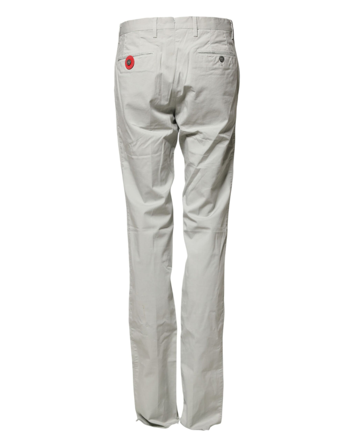 PT01 Light Gray Mid Waist Men Straight Chino Trouser Men's Pants (Pre-Owned)