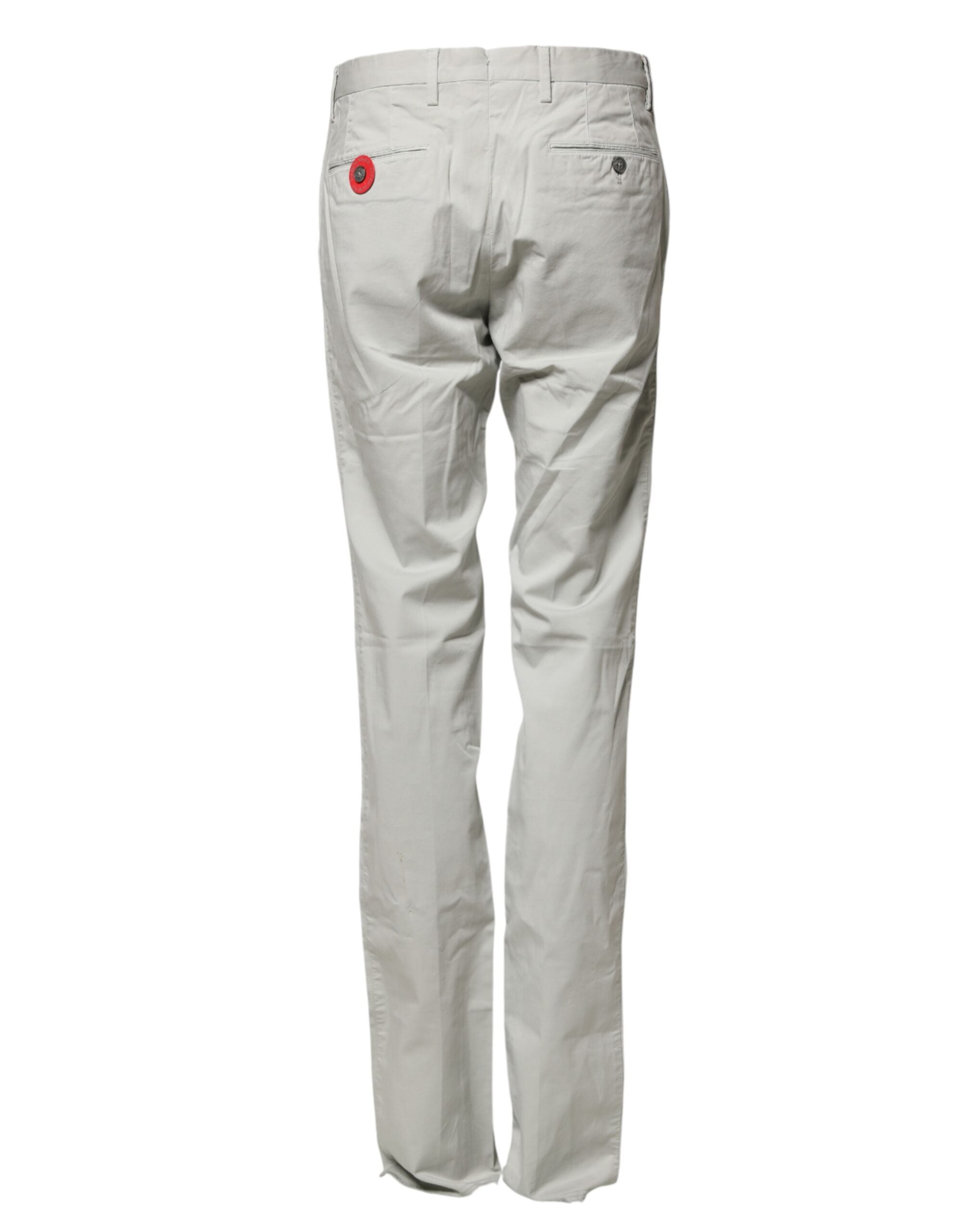 PT01 Light Gray Mid Waist Men Straight Chino Trouser Men's Pants (Pre-Owned)