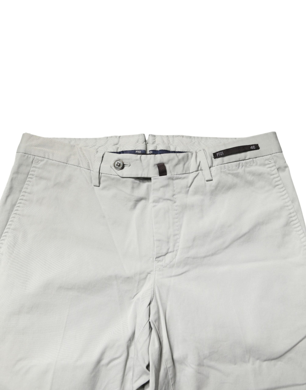 PT01 Light Gray Mid Waist Men Straight Chino Trouser Men's Pants (Pre-Owned)