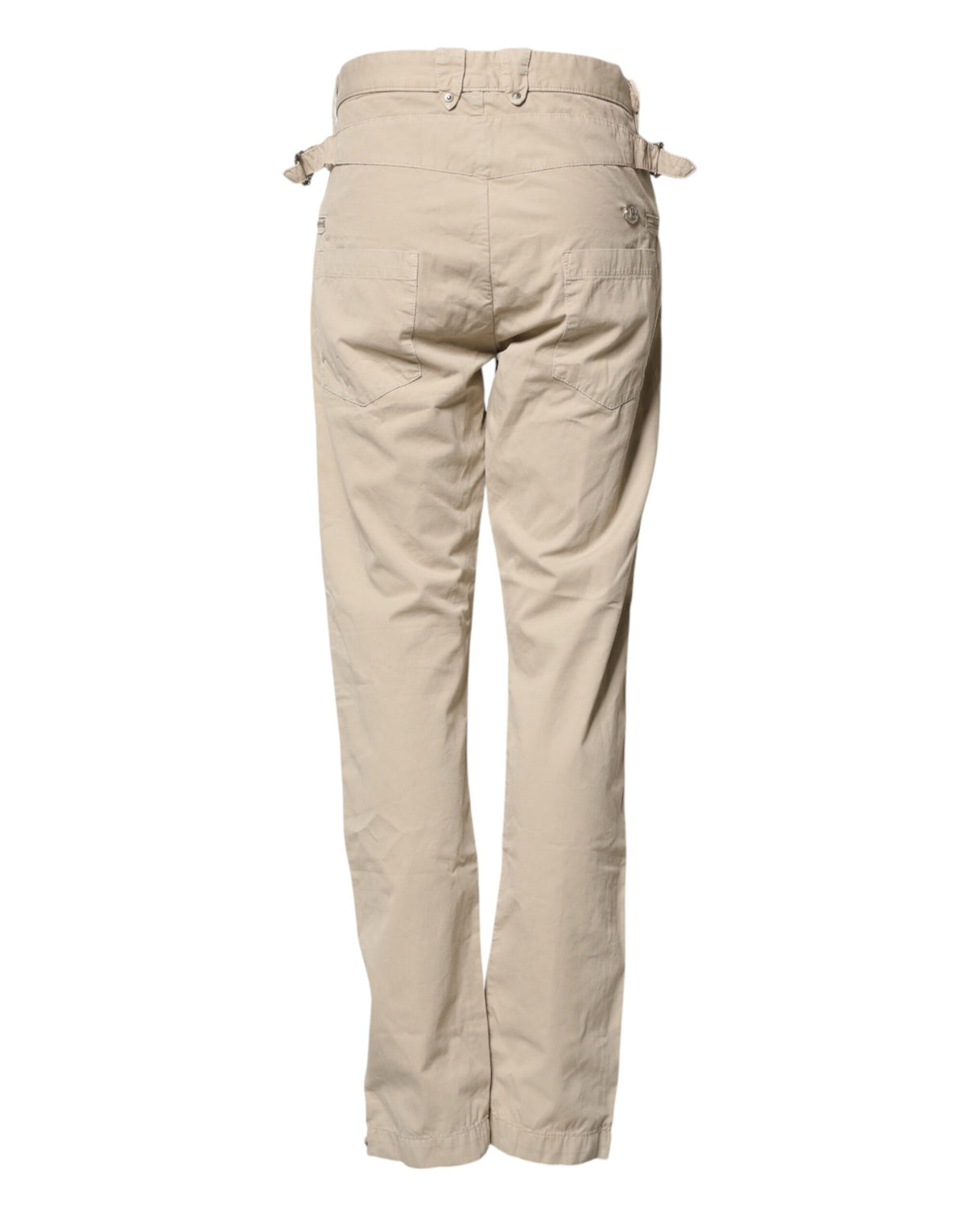 Daniele Alessandrini Beige Cotton Mid Waist Straight Men Denim Men's Jeans
