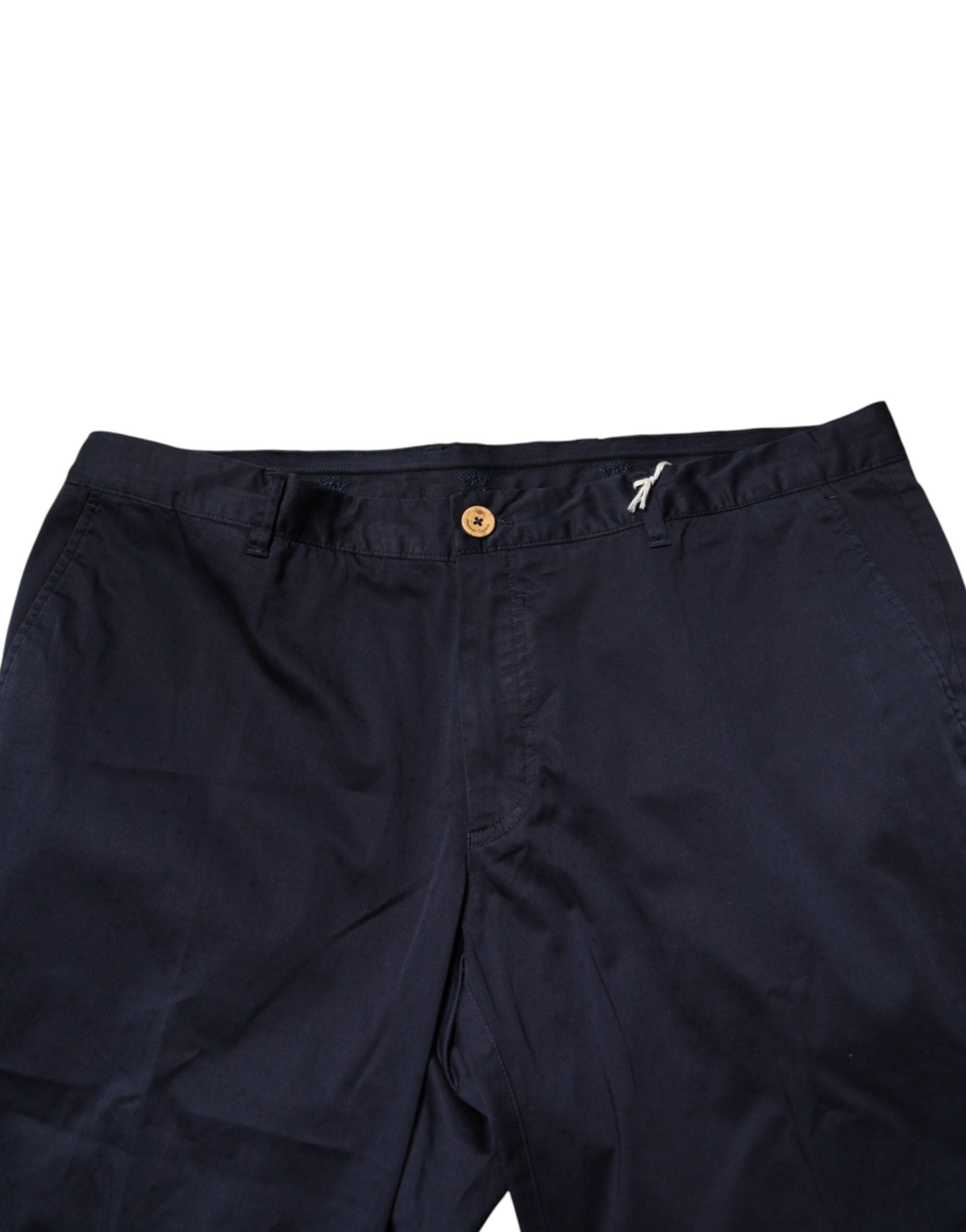 Domenico Tagliente Navy Blue Skinny Chino Mid Waist Men Men's Pants (Pre-Owned)