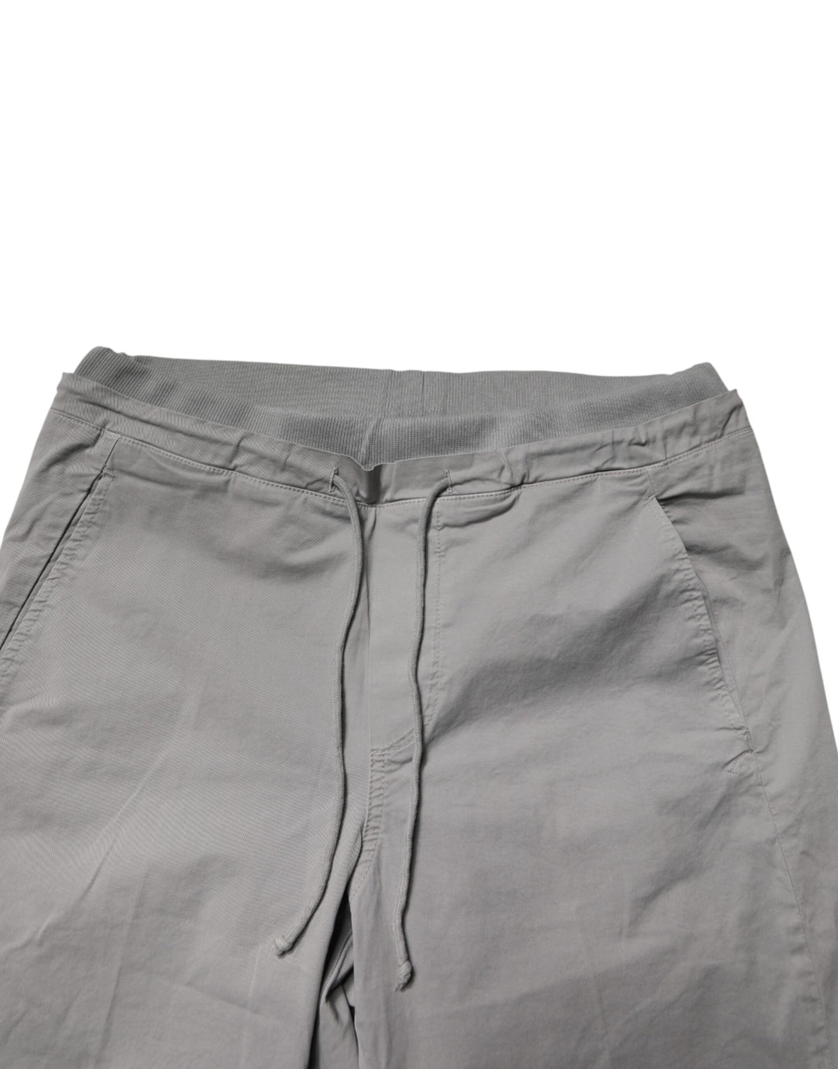 Dondup Light Gray Cotton Mid Waist Skinny Men Jogger Trouser Men's Pants (Pre-Owned)
