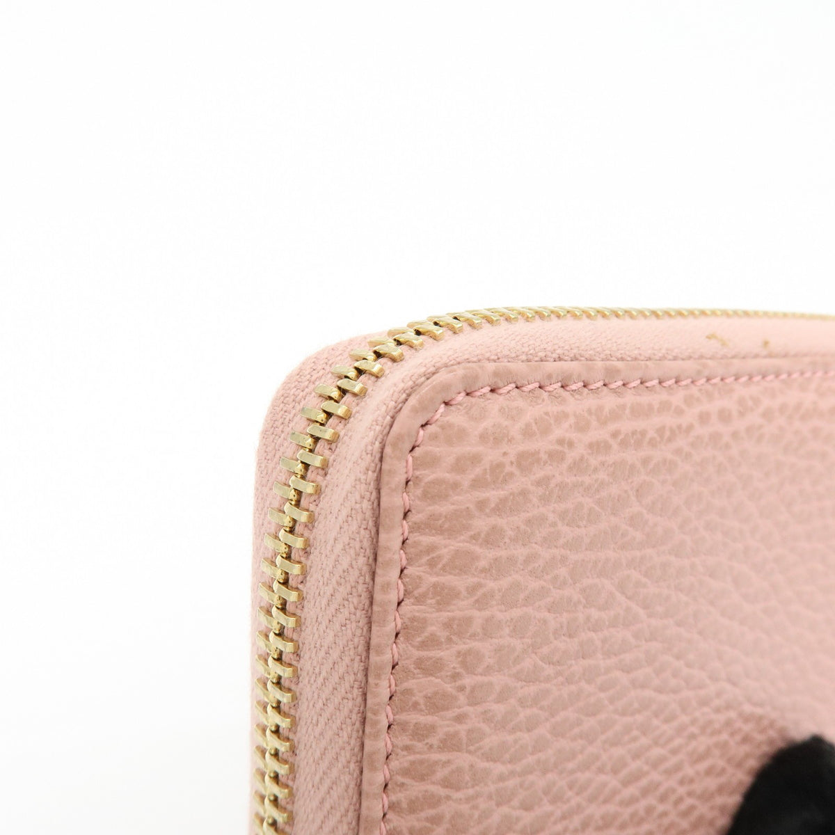 Gucci Swing Zip Around Leather Pink Leather Wallets Accessory (Pre-Owned)