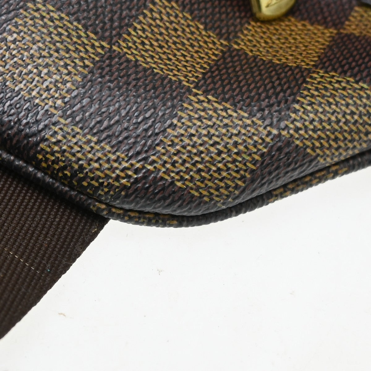 Louis Vuitton Melville Waist Damier Brown Canvas Handbag (Pre-Owned)