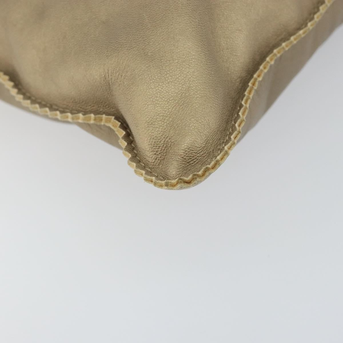 Loewe Anagram Tote Leather Gold Leather Tote Bag Bag (Pre-Owned)