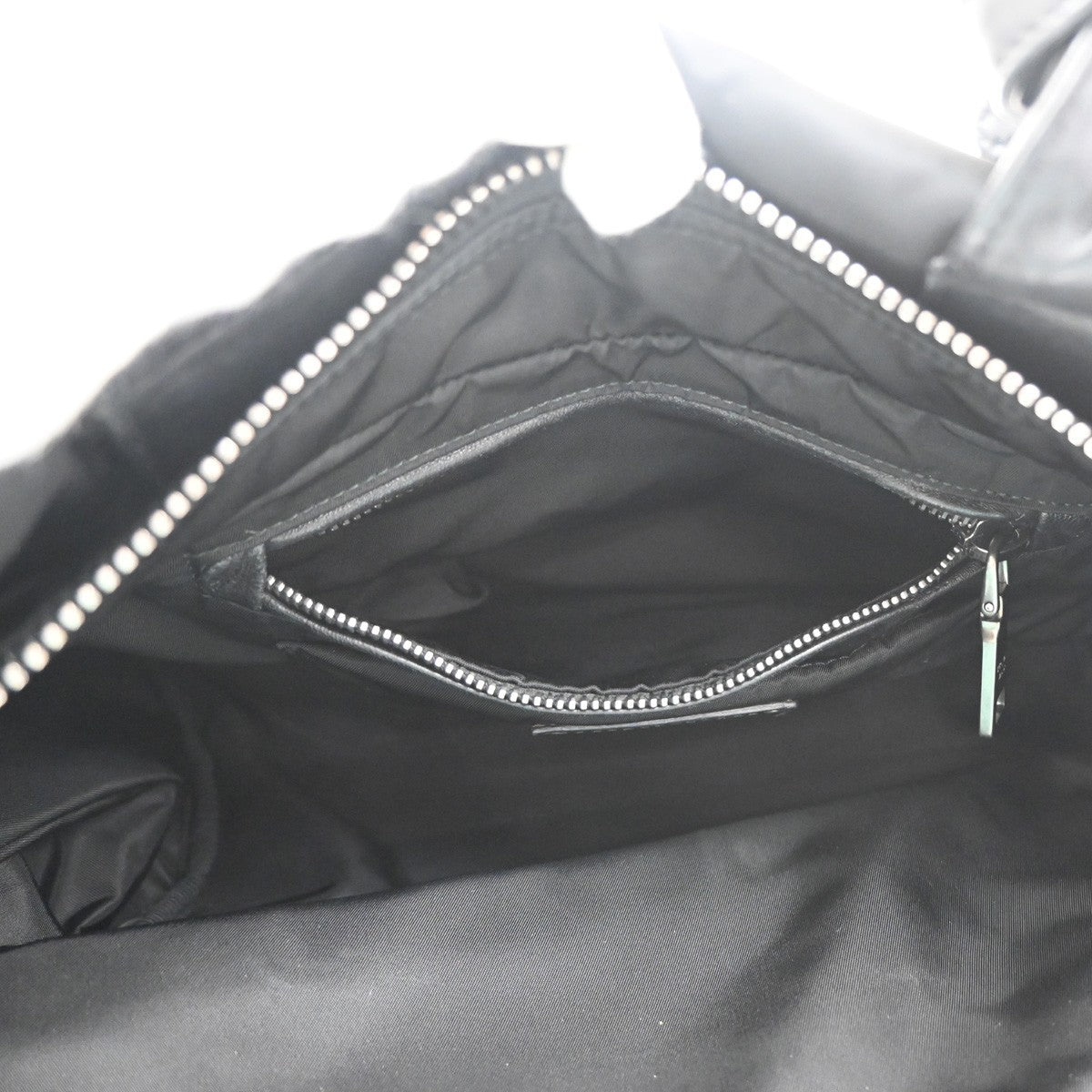 Prada Convertible Double Tote Tessuto Black Nylon Handbag (Pre-Owned)