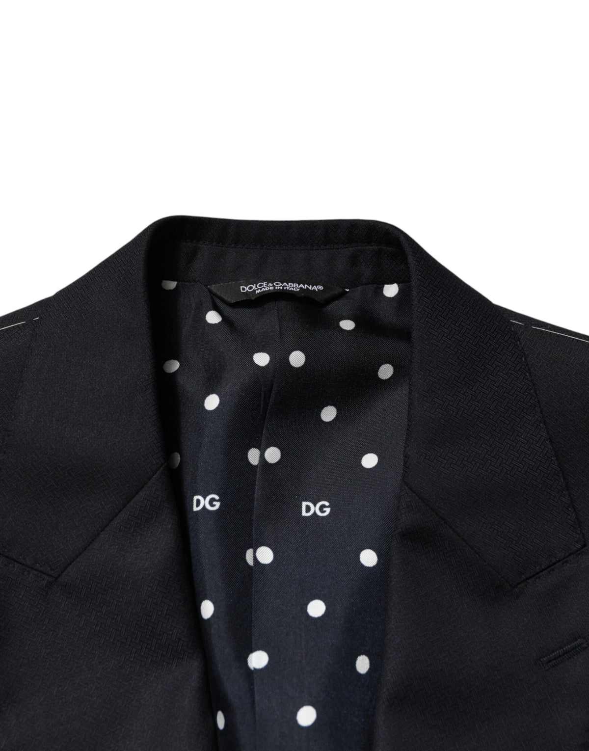 Dolce & Gabbana Dark Blue Wool Single Breasted Men 2 Piece Men's Suit
