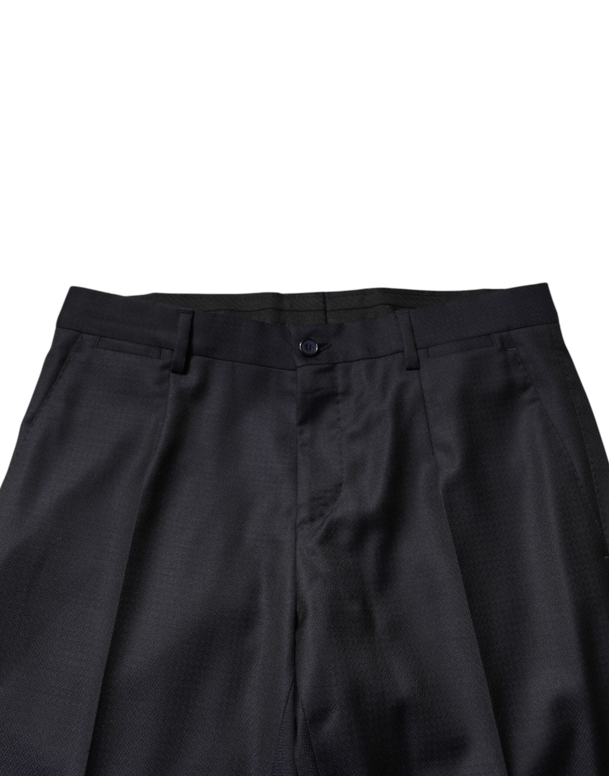 Dolce & Gabbana Dark Blue Wool Single Breasted Men 2 Piece Men's Suit