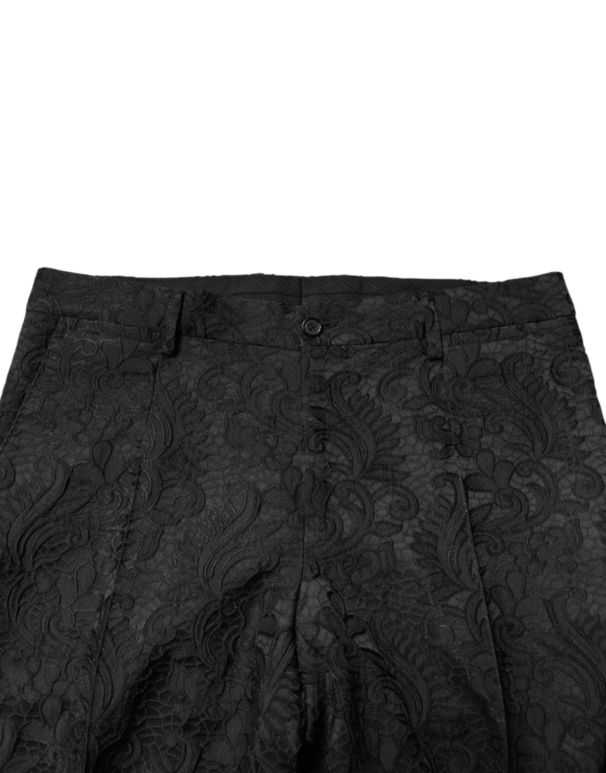 Dolce & Gabbana Black Brocade Single Breasted 2 Piece Men's Suit