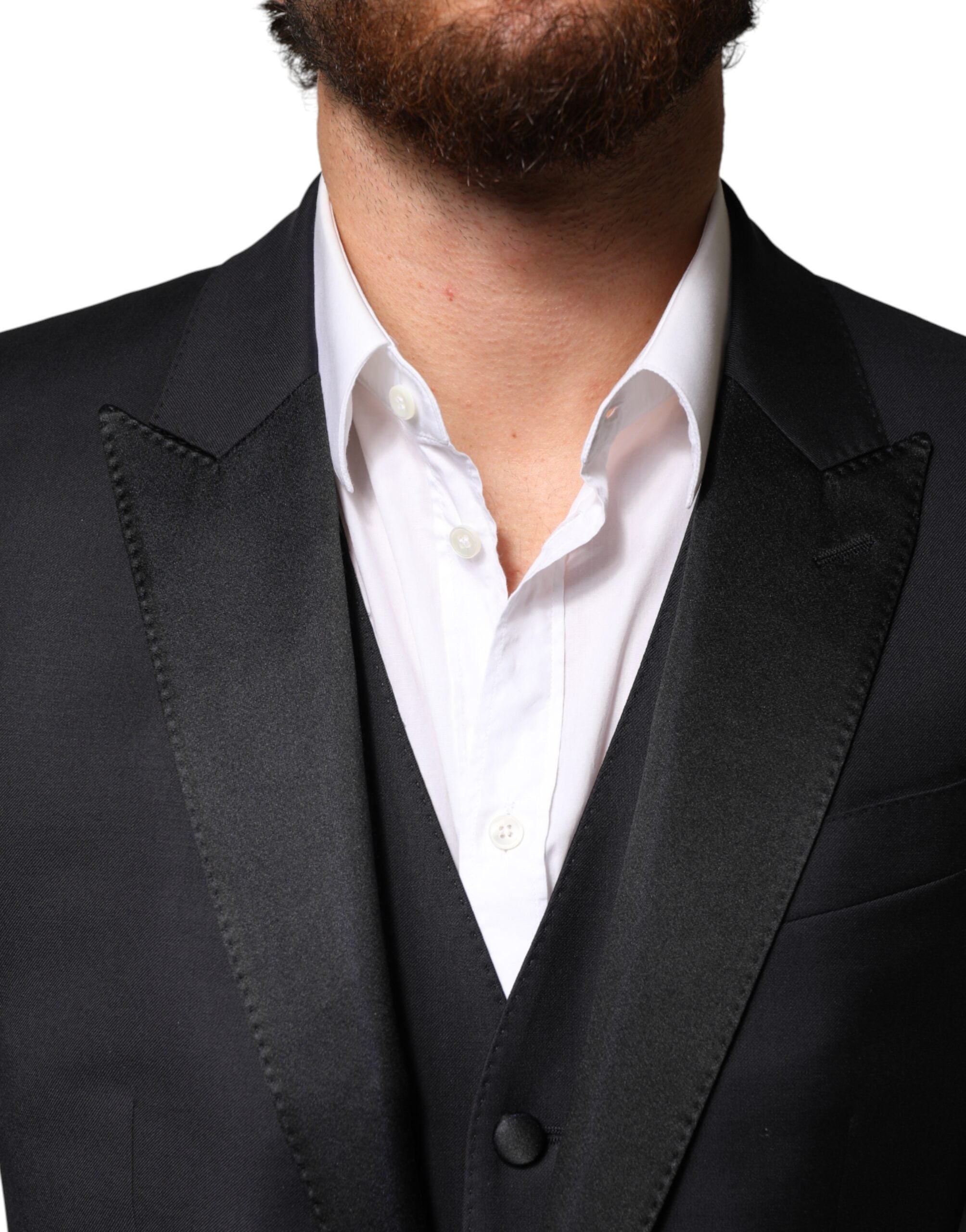 Dolce & Gabbana Blue Wool Single Breasted 3 Piece Men Men's Suit