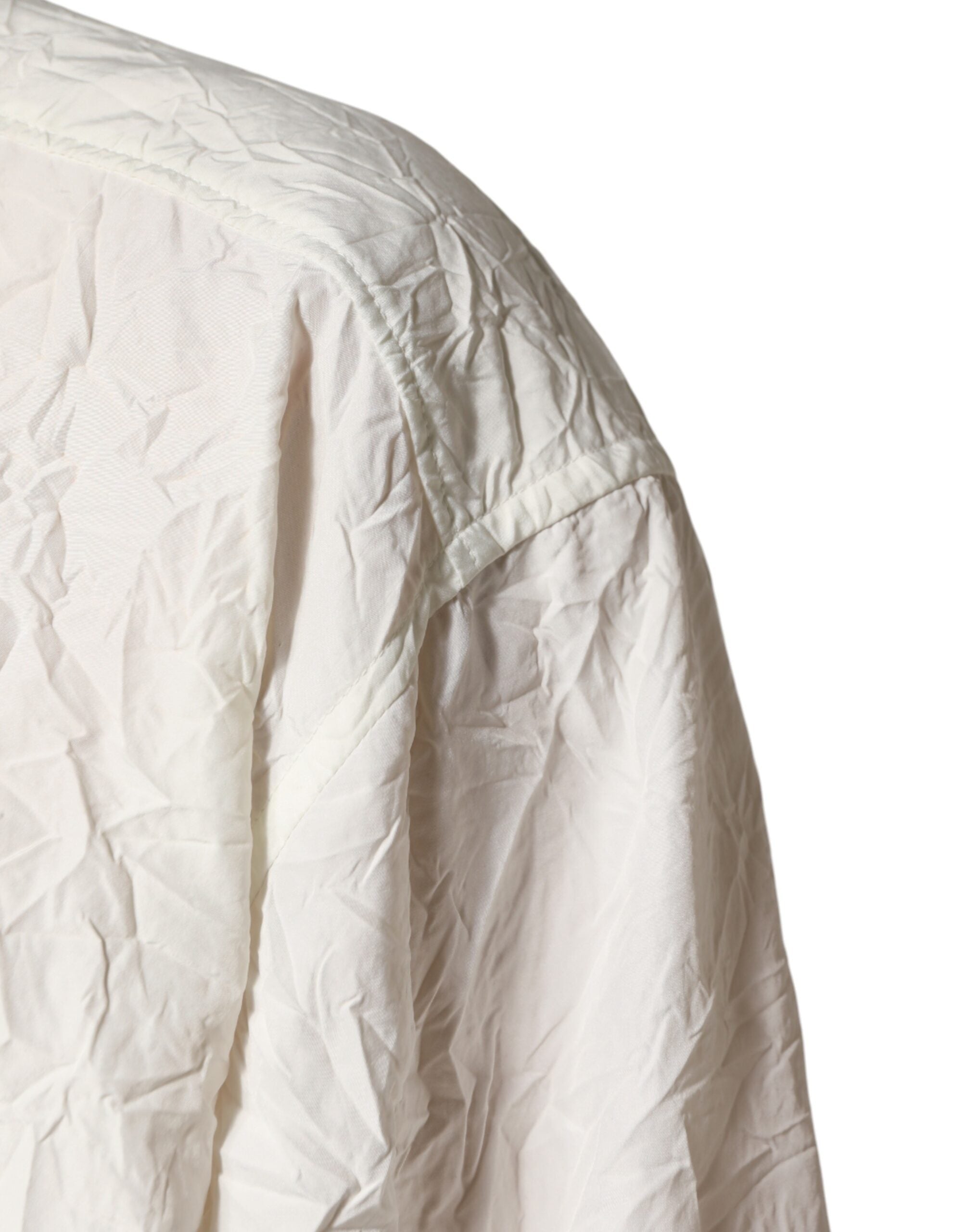 Dolce & Gabbana White Cotton Men Long Sleeves Men Men's Shirt