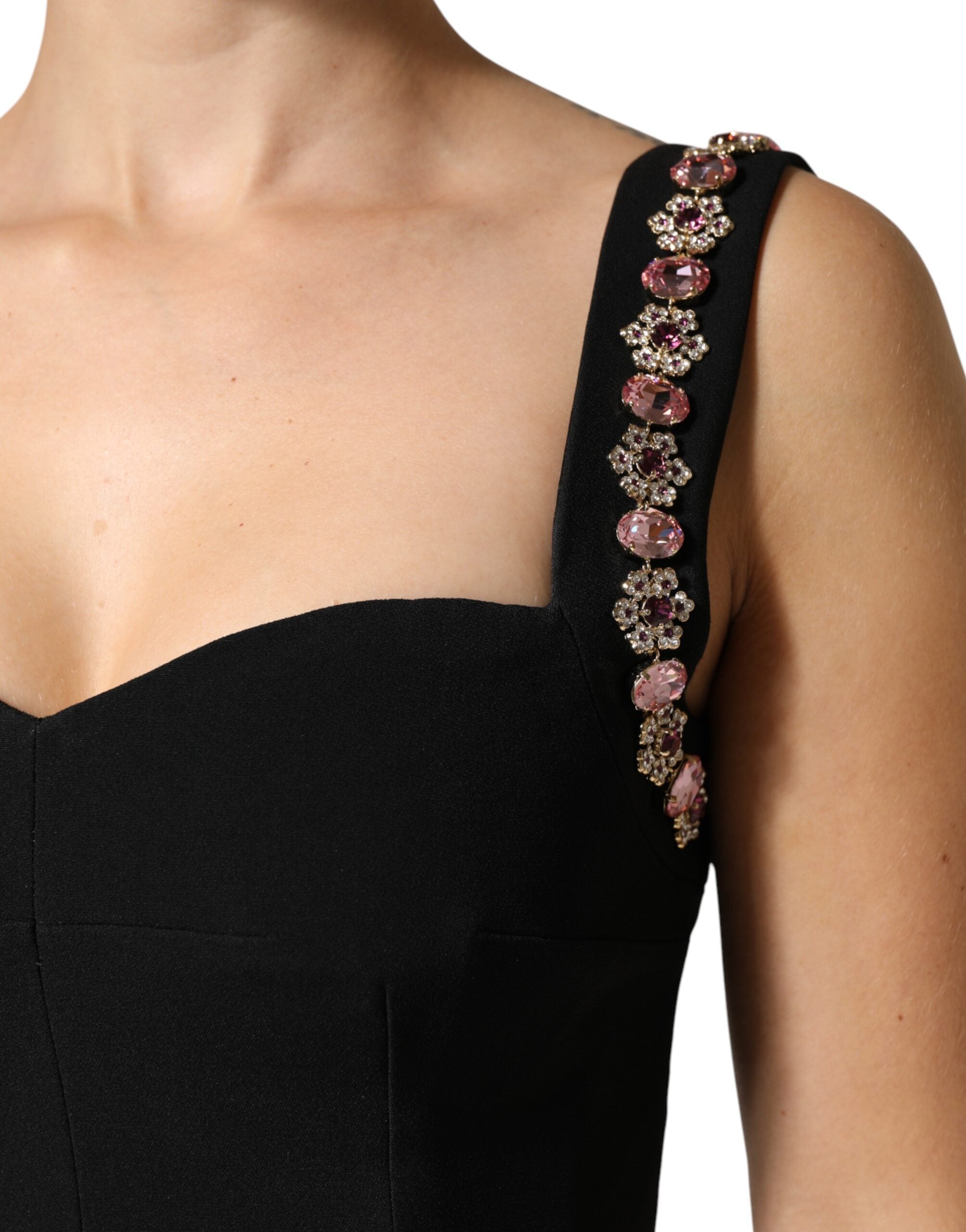 Dolce & Gabbana Black Embellished Sheath Mermaid Gown Women's Dress (Pre-Owned)