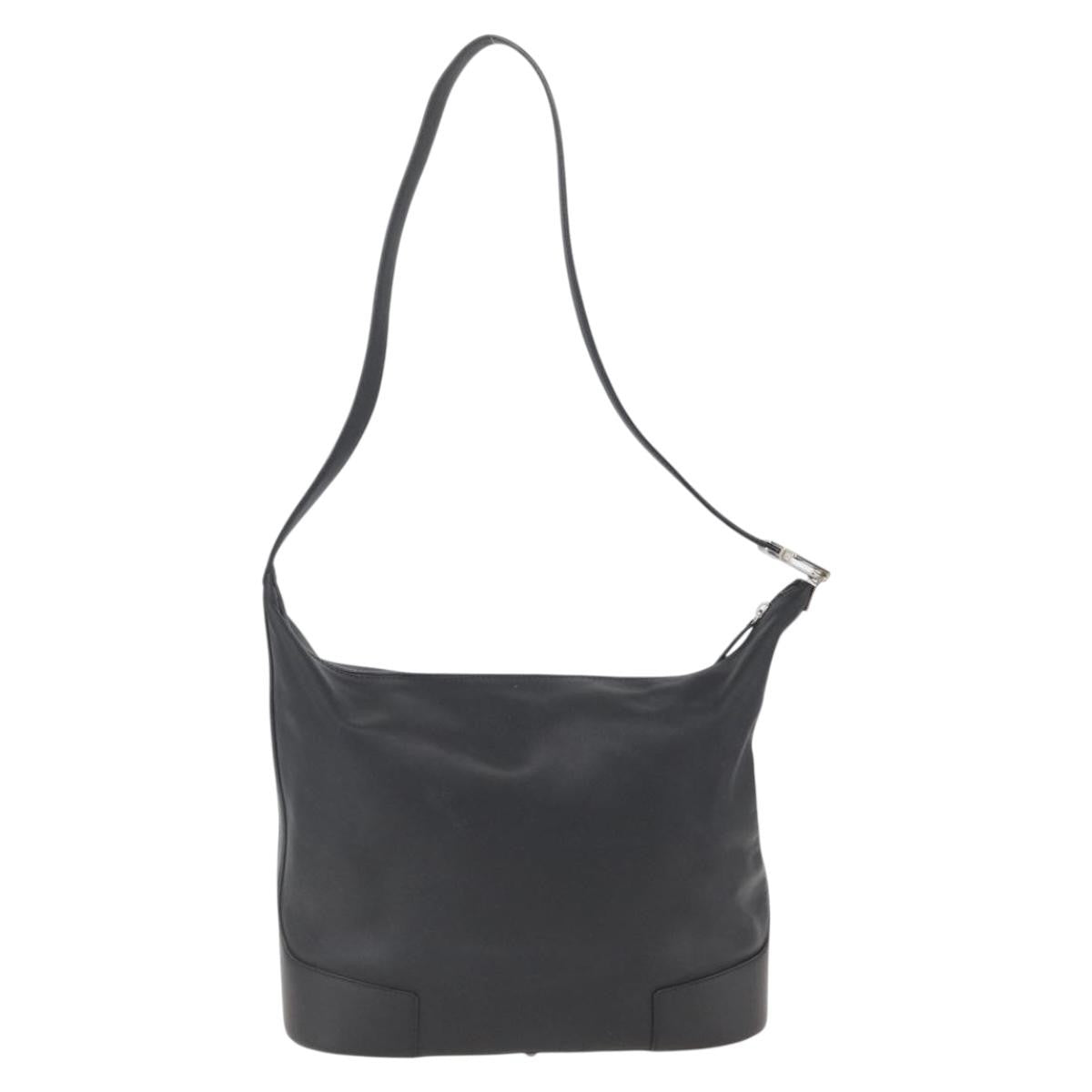 Loewe Vintage Leather Black Leather Shoulder Bag Bag (Pre-Owned)