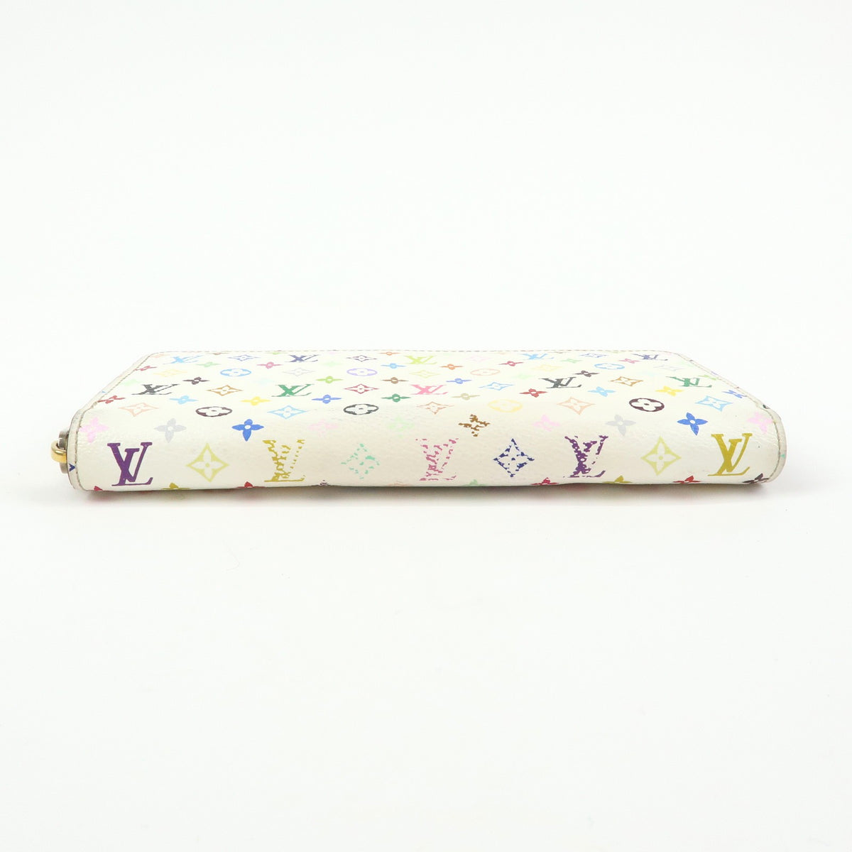 Louis Vuitton Zippy Monogram Multicolor White Canvas Wallets Accessory (Pre-Owned)