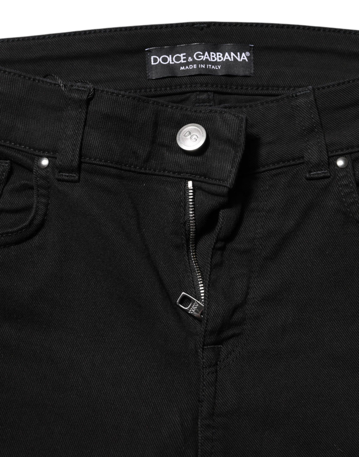 Dolce & Gabbana Black Cotton Casual Skinny Denim Women's Jeans